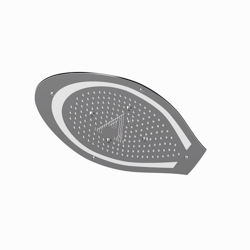 Artize, потолочный душ, Tiaara, 2-режимн., 600х350 мм,  Черный хром. Фото 1