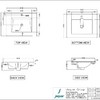 Jaquar, Раковина полувстраиваемая Kubix, 610x470, Белый. Превью 2