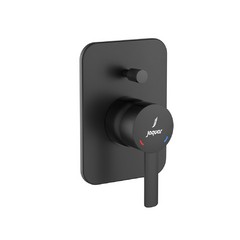 Jaquar, Смеситель для ванны встраиваемый, Fusion Prime, 1-рычаж., Черный матовый