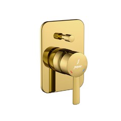 Jaquar, Смеситель для ванны встраиваемый, Fusion Prime, 1-рычаж., Глянцевое золото PVD