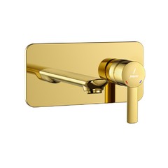 Jaquar, Смеситель для раковины Fusion Prime, 1-рычаж., Глянцевое золото PVD