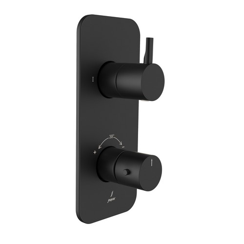 Jaquar, Смеситель для ванны встраиваемый, Florentine Prime, термостат, Черный матовый. Фото 1