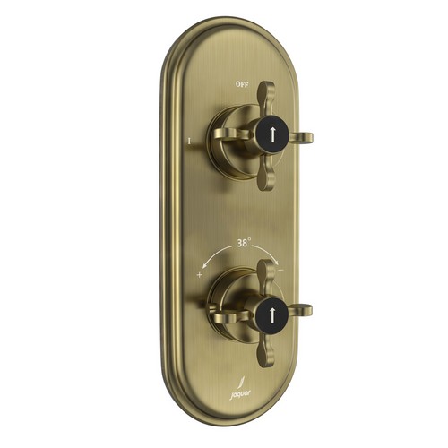 Jaquar, Смеситель для душа встраиваемый Queens Prime, термостат, Античная бронза. Фото 1