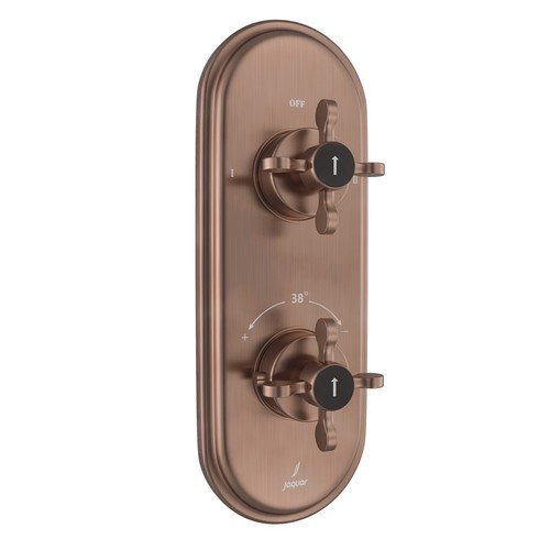 Jaquar, Смеситель для душа встраиваемый Queens Prime, термостат, Античная медь. Фото 1