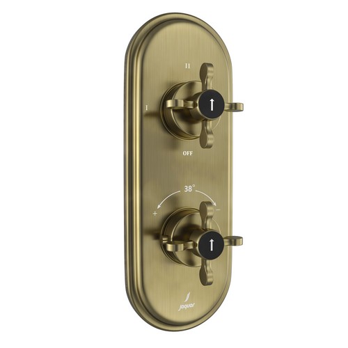 Jaquar, Смеситель для душа встраиваемый Queens Prime, термостат, Античная бронза. Фото 1