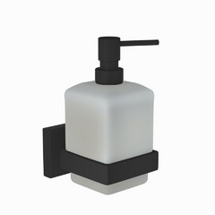 Jaquar, Дозатор для мыла Kubix Prime, Черный матовый