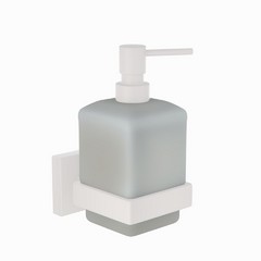 Jaquar, Дозатор для мыла Kubix Prime, Белый матовый