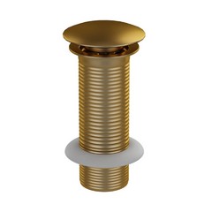 Jaquar, донный клапан для раковины без перелива, Матовое золото PVD