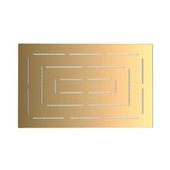 Jaquar, верх. душ, Maze, 1-режимн., 295х190 мм, Глянцевое золото