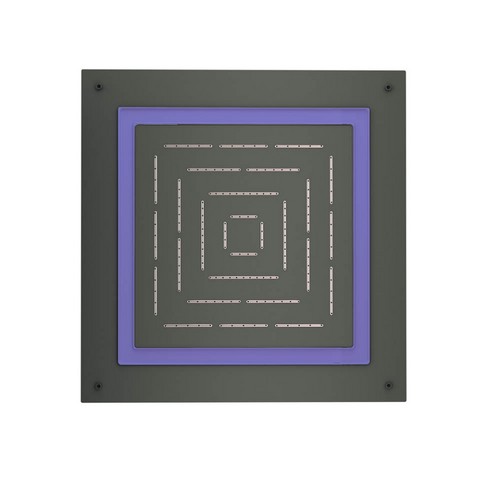 Jaquar, потолочный душ, Maze, 1-режимн., 450х450 мм,  Графит. Фото 1